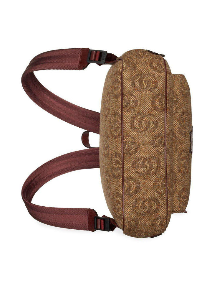 Zaino marrone per bambini con logo