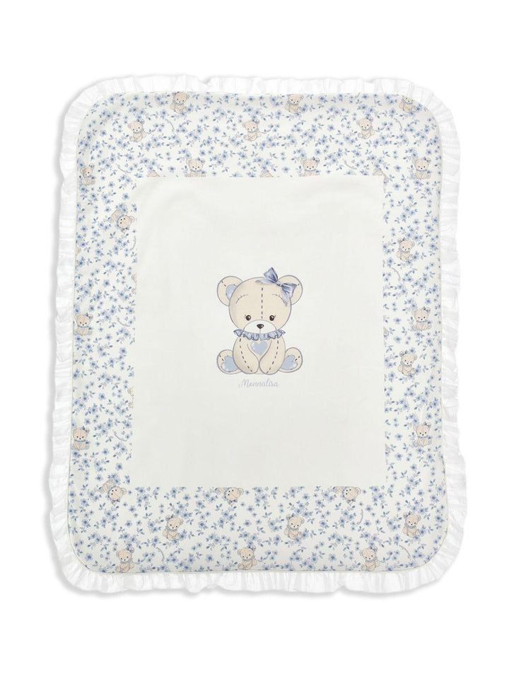 Coperta bianca per neonato 35F0066000 0151 Monnalisa Kids 