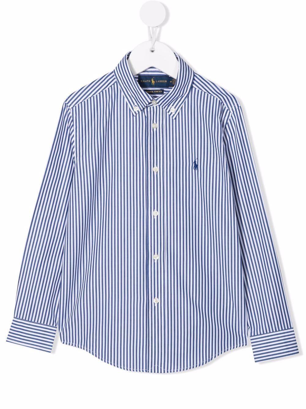 Camicia blu/bianco per bambino 323862260 002 Ralph Lauren Kids 