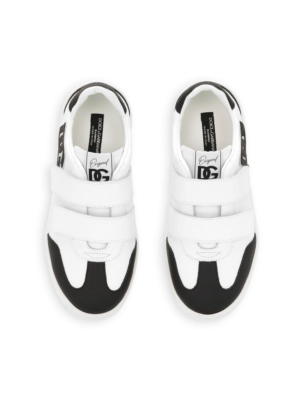 Sneakers bianca/nera per bambino