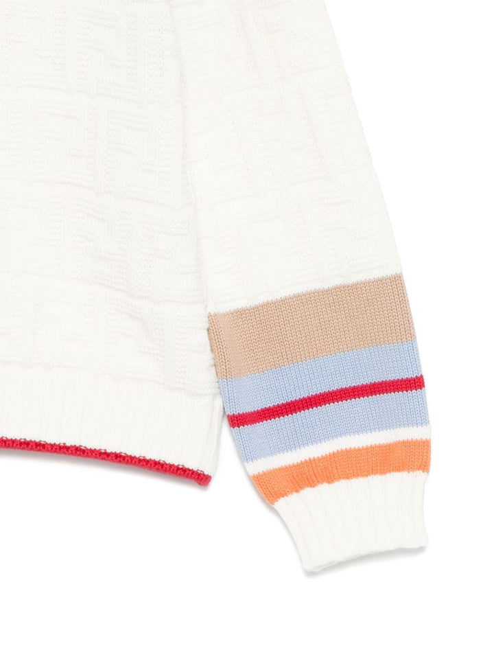 Maglione bianco per bambino JMG131AUKN F0TU9 Fendi Kids 