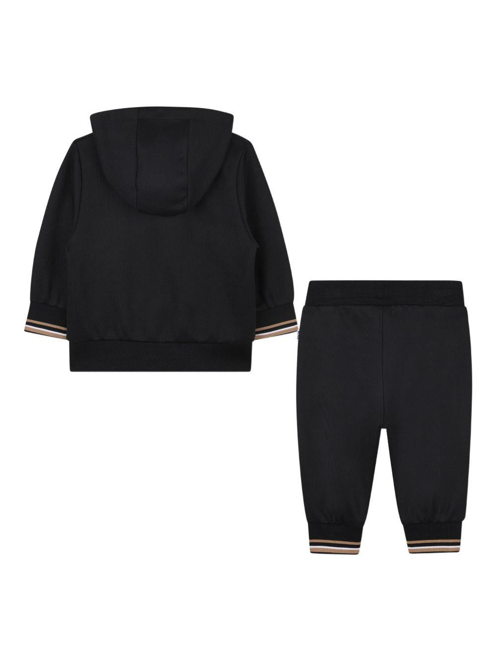 Completo sportivo nero per neonato J52480 09B Boss Kids 