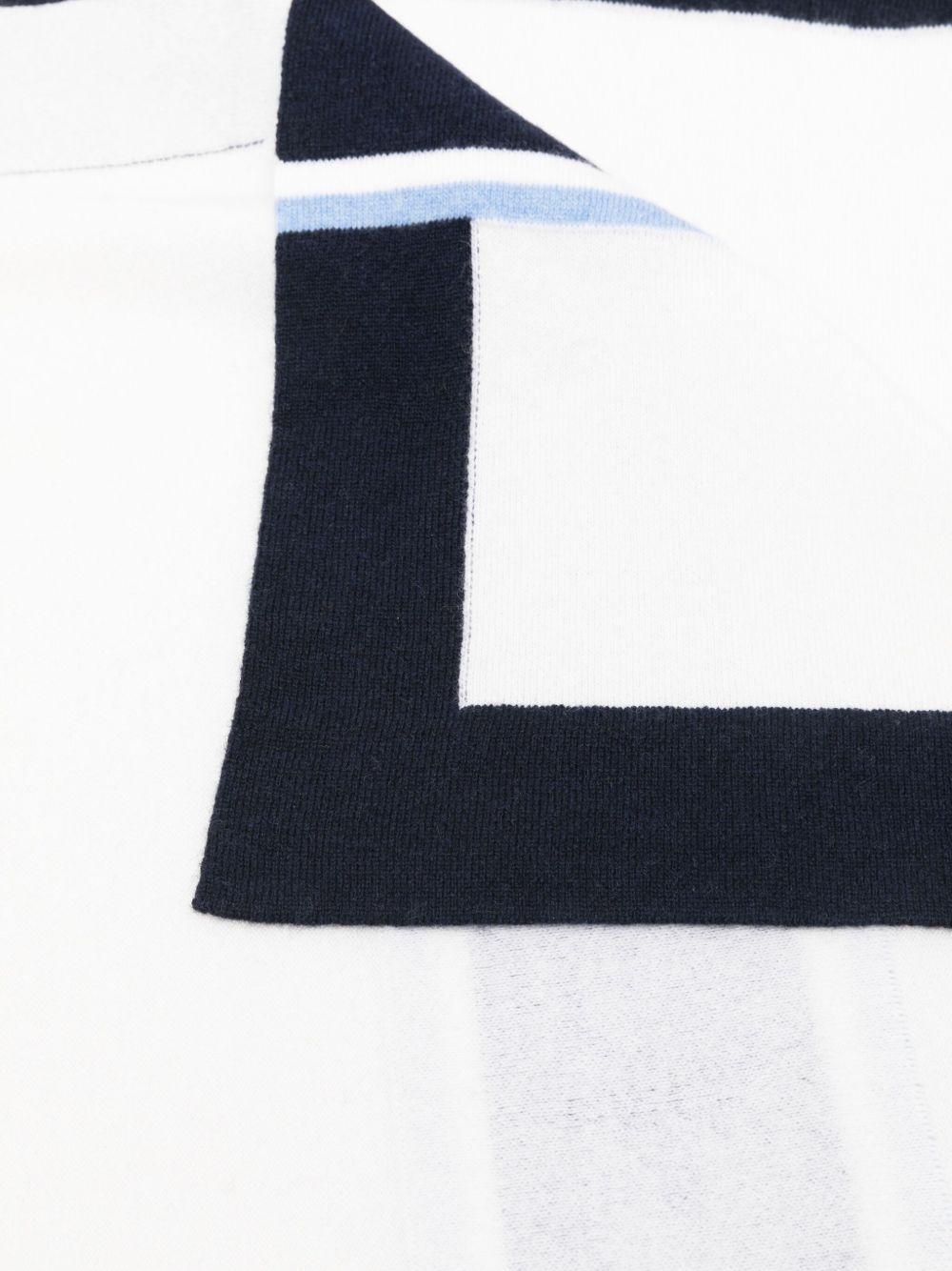 Coperta bianca/blu per neonato FX0500W0023 101BL Fay Kids 