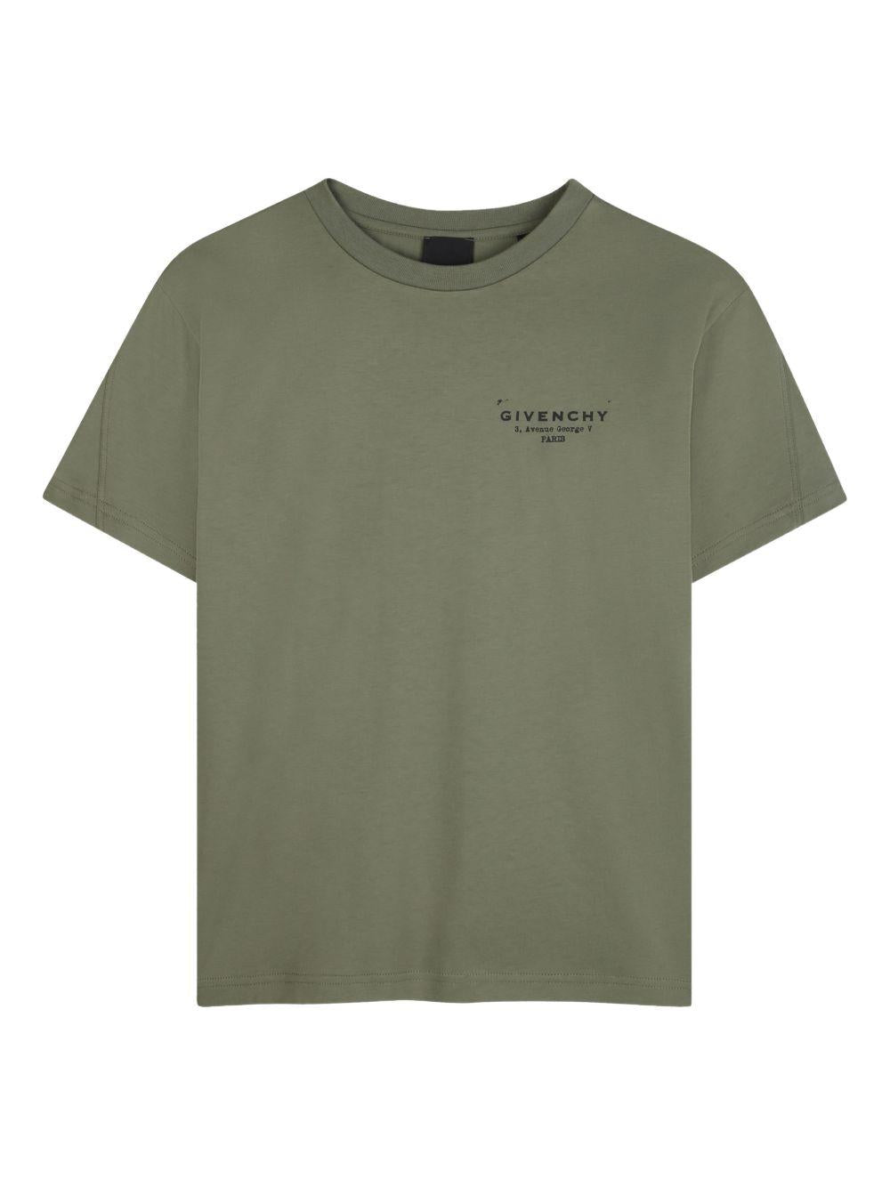 T-shirt verde oliva per bambino H31075 645 Givenchy Kids 