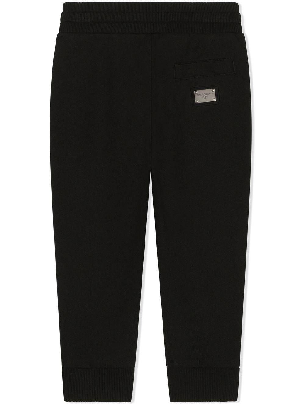 Pantalone nero per bambino L4JPT0G7I2P N0000 Dolce & Gabbana Kids 