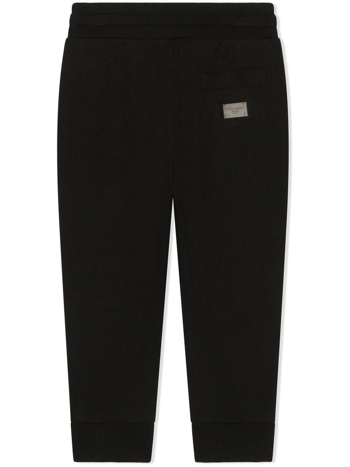 Pantalone nero per bambino L4JPT0G7I2P N0000 Dolce & Gabbana Kids 
