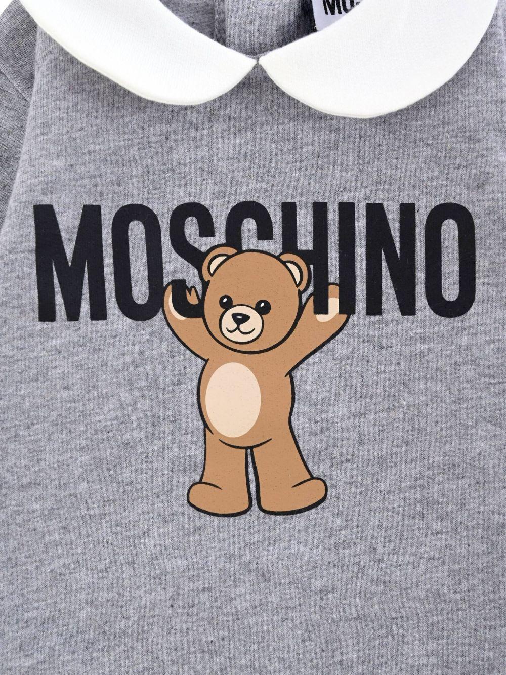 Tutina grigia per neonato MXY037LCA40 60901 Moschino Kids 
