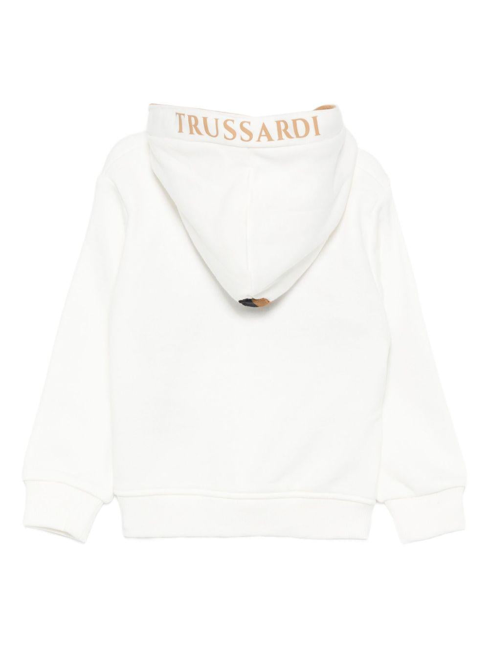 Felpa tricolore per neonato TIA25068FE O-W Trussardi Kids 