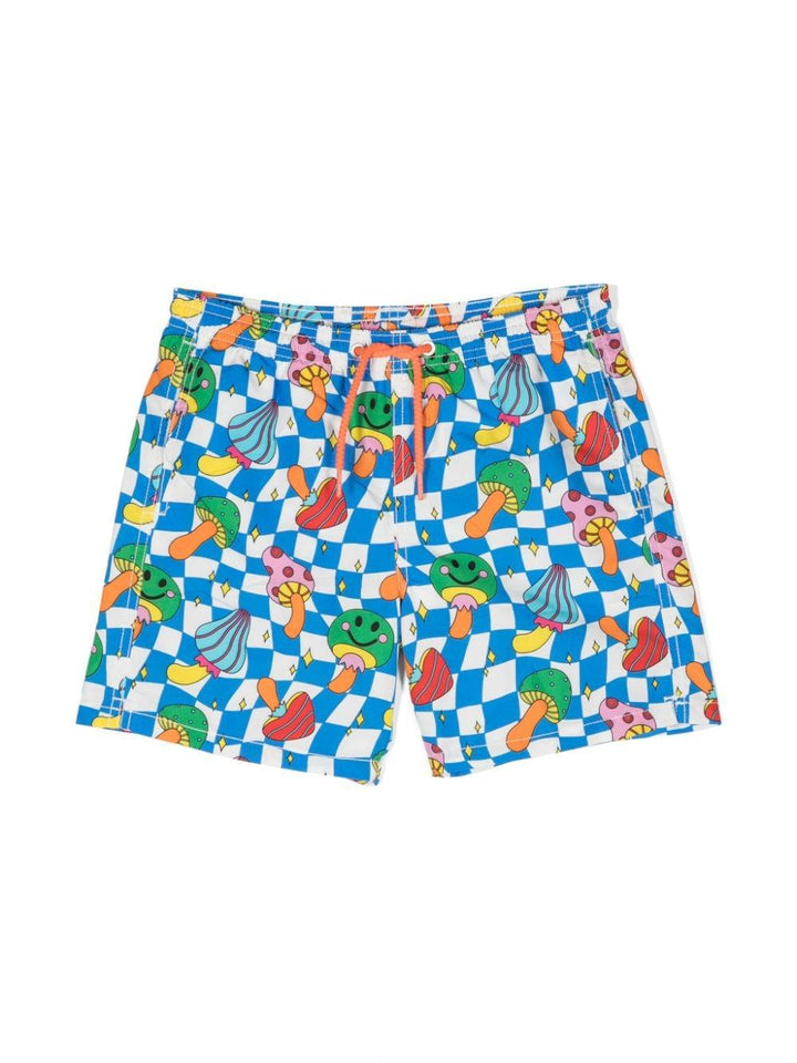Costume ciano/multicolore per bambino