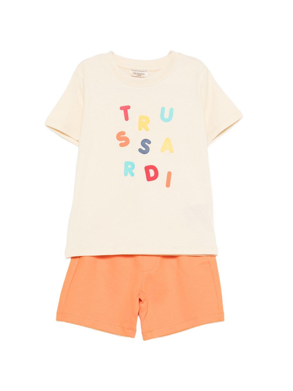 Completo beige/arancione per bambino TIP26070CJK BEINEW Trussardi Kids 