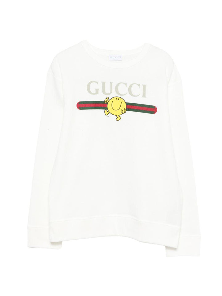 Felpa bianca per bambino 855825XJHPV 9214 Gucci Kids 