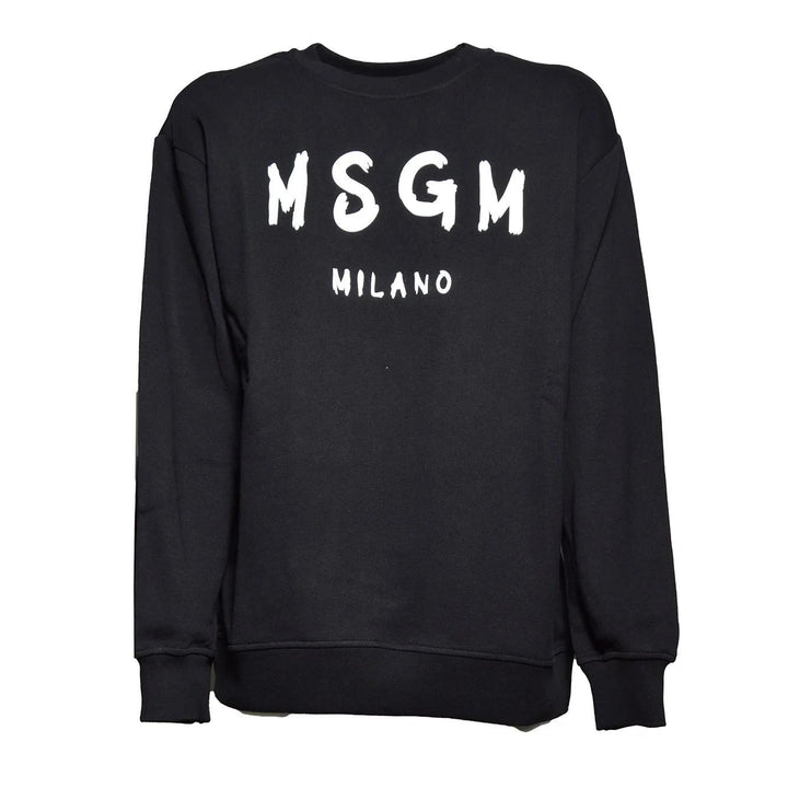 Felpa nera per bambino S6MSJUSW007 110 Msgm Kids 