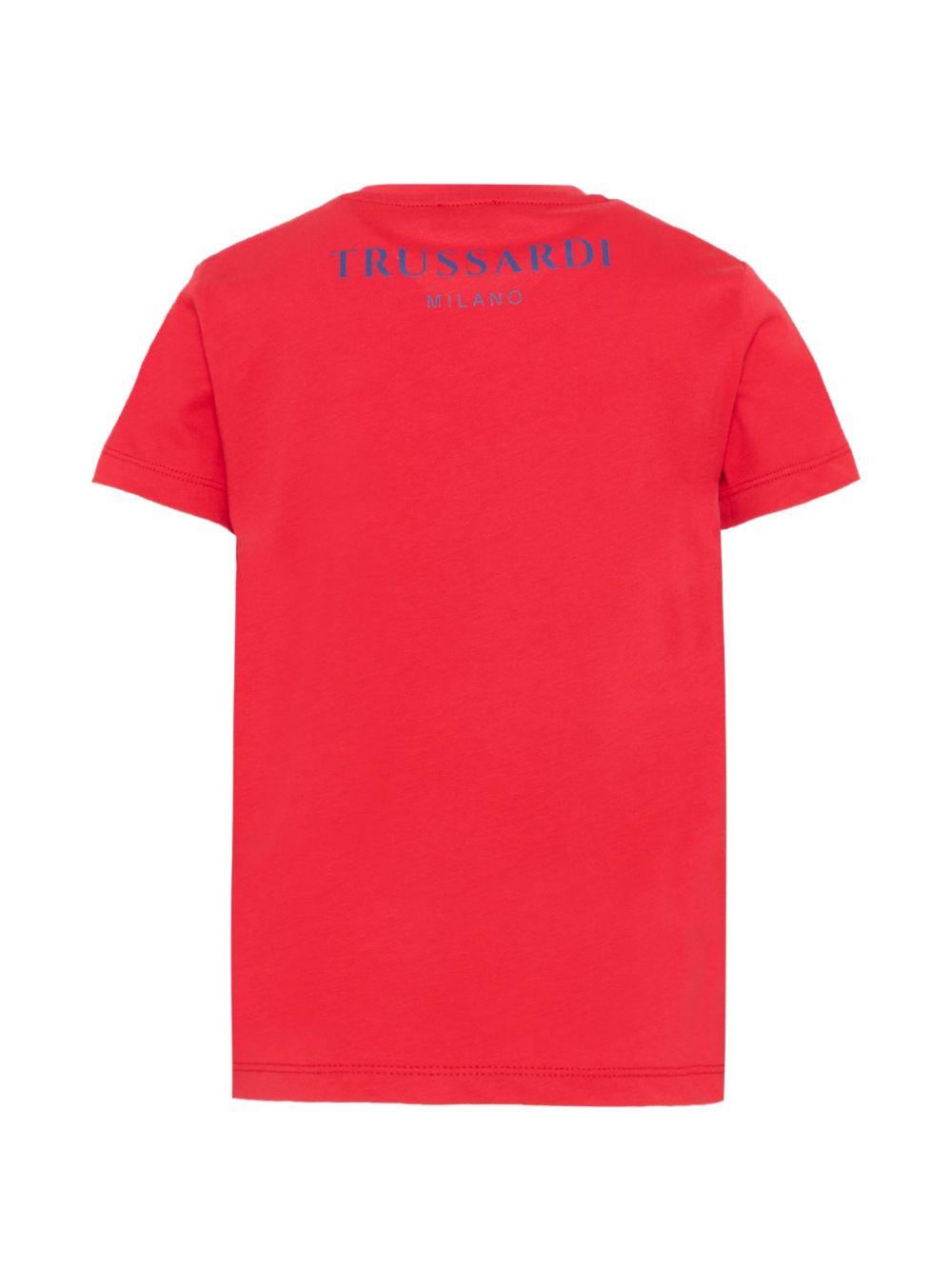 T-shirt rossa per bambino TIP26093TSK RED Trussardi Kids 