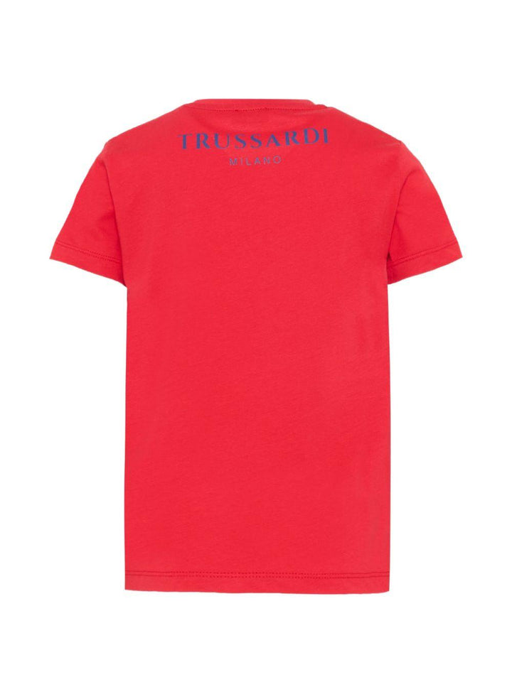 T-shirt rossa per bambino TIP26093TSK RED Trussardi Kids 