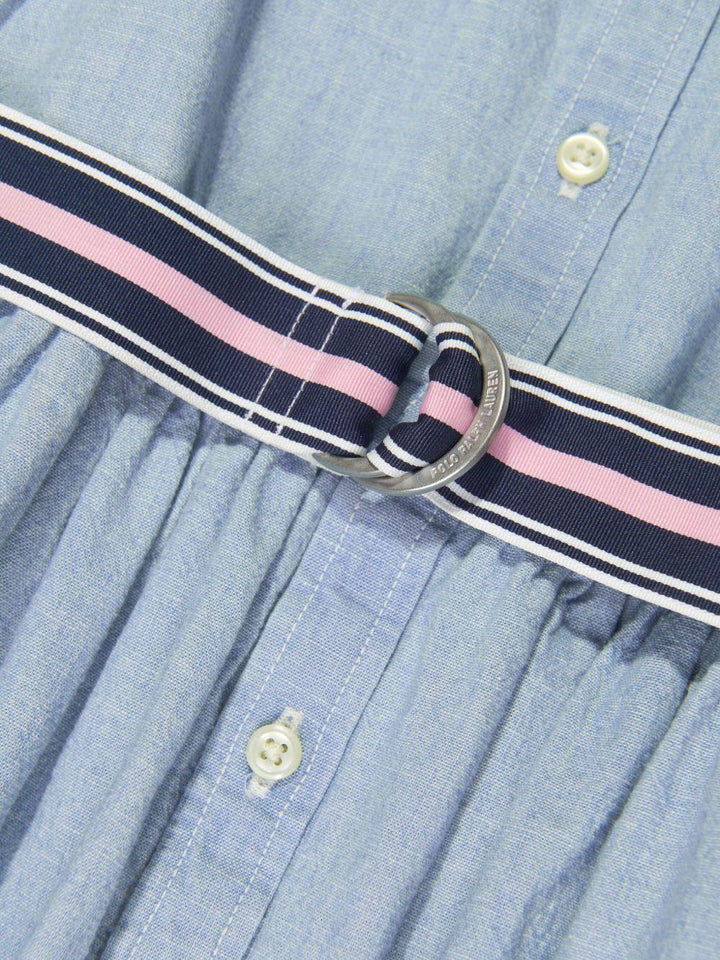 Abito blu polvere per bambina 313934151 001 Ralph Lauren Kids 