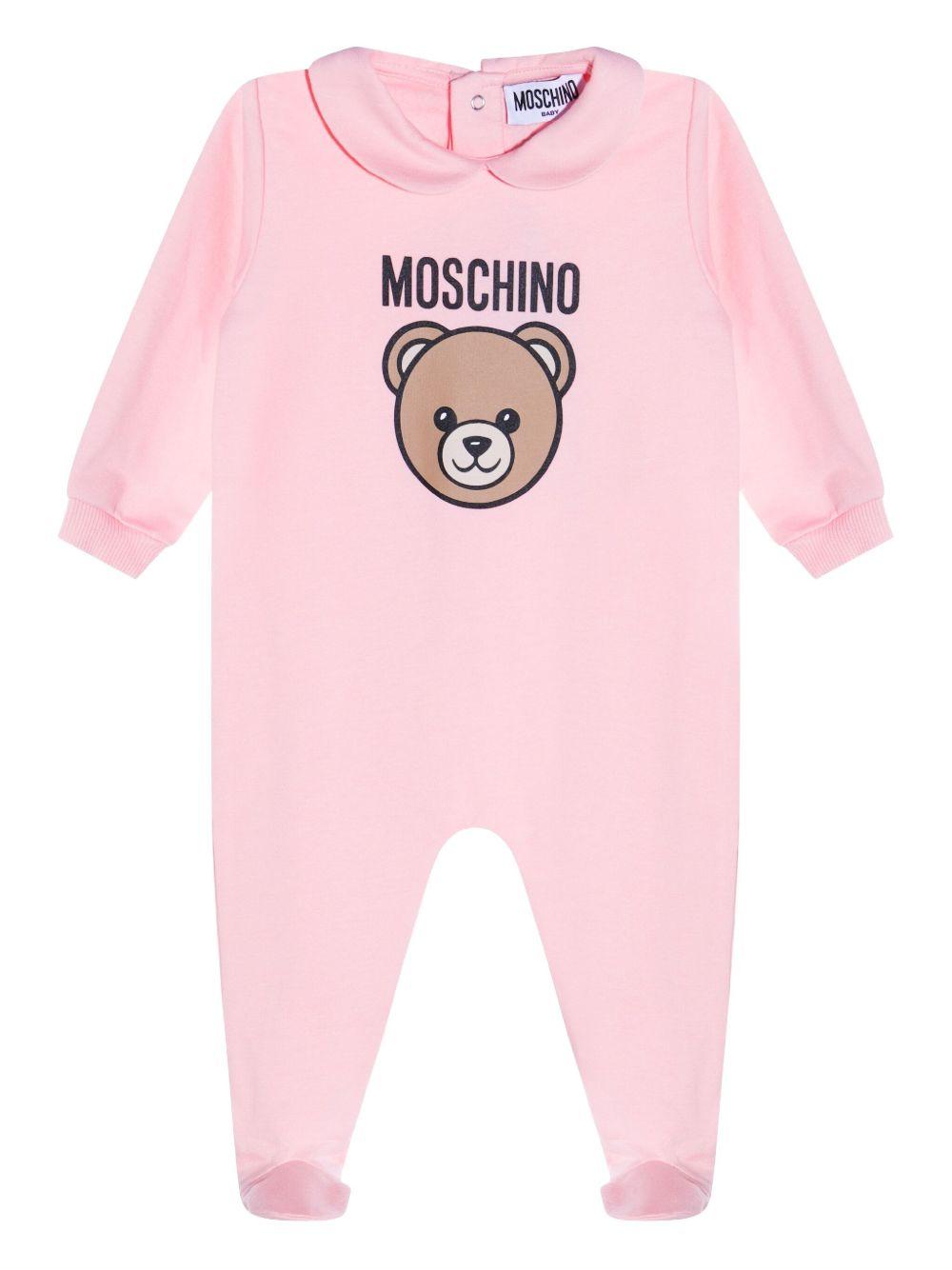 Tutina rosa per neonata MMY08BLCA40 50209 Moschino Kids 