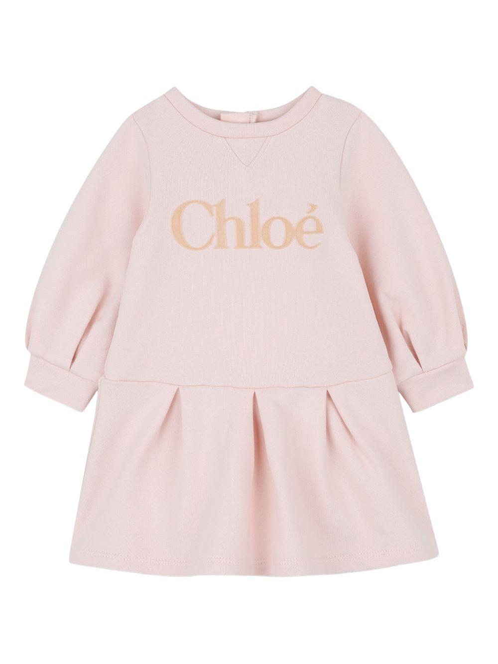 Abito rosa per neonata C20709 46J Chloe 