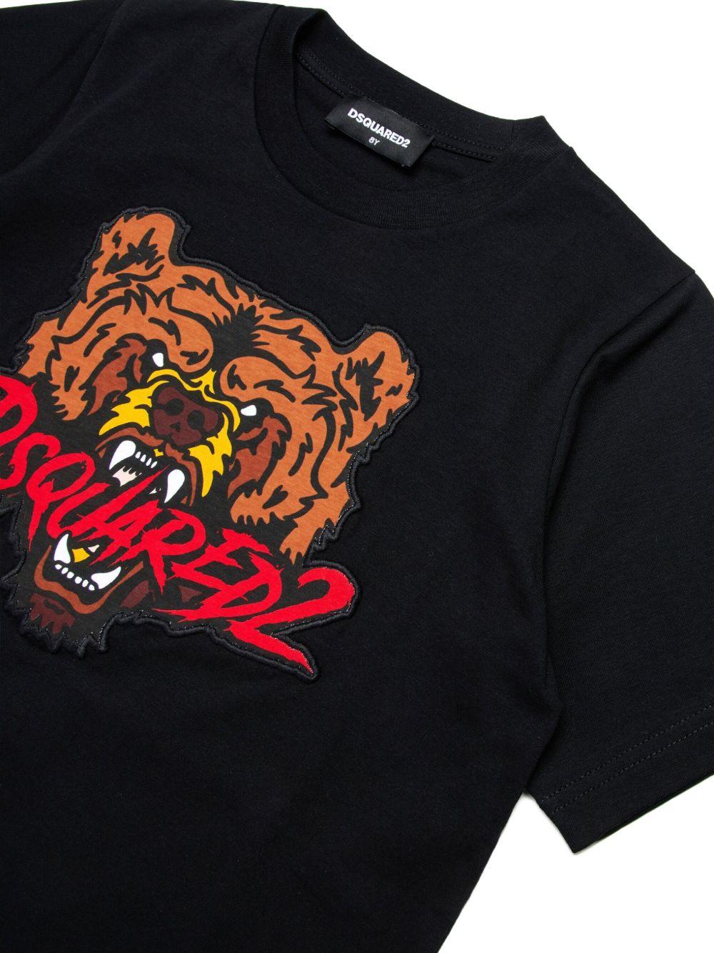 T-shirt nera per bambino