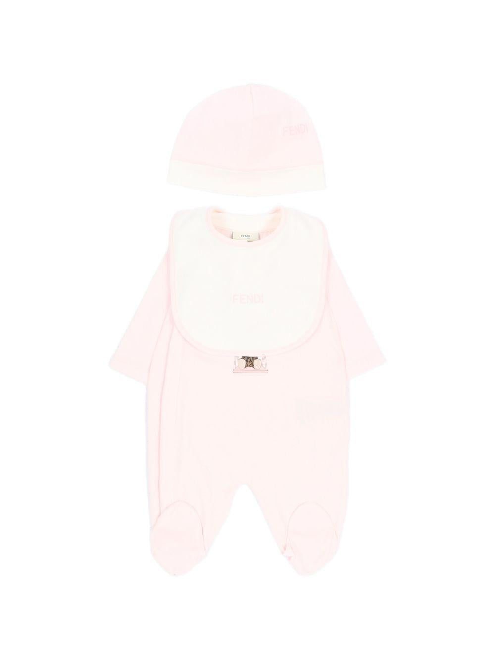 Tutina rosa per neonata BUK167ST8 F0C11 Fendi Kids 