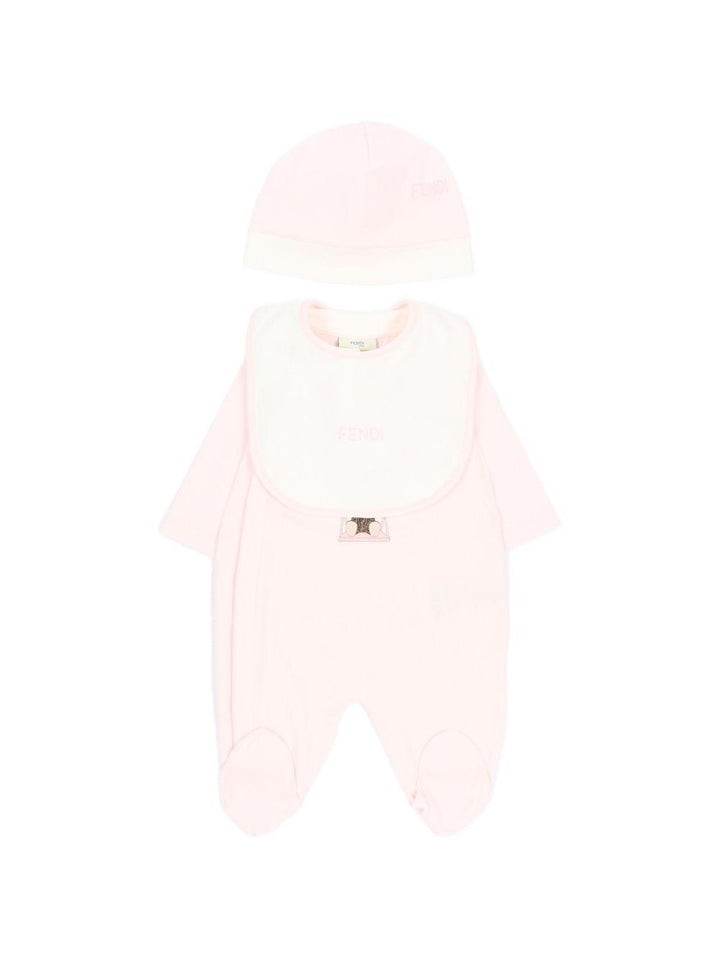 Tutina rosa per neonata BUK167ST8 F0C11 Fendi Kids 