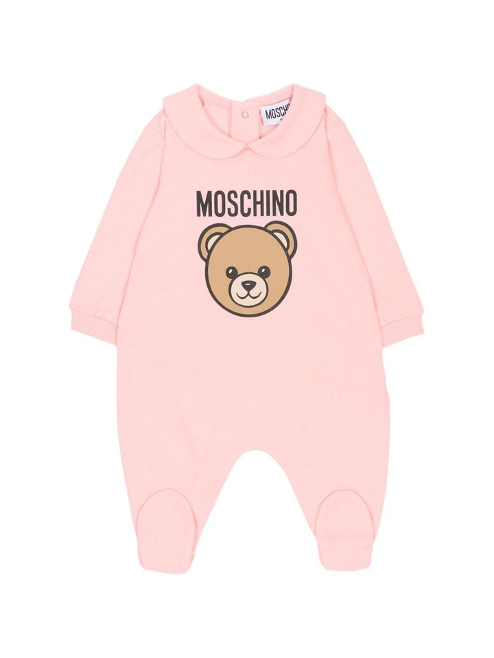 Tutina rosa per neonata MUY098LCA19 50209 Moschino Kids 