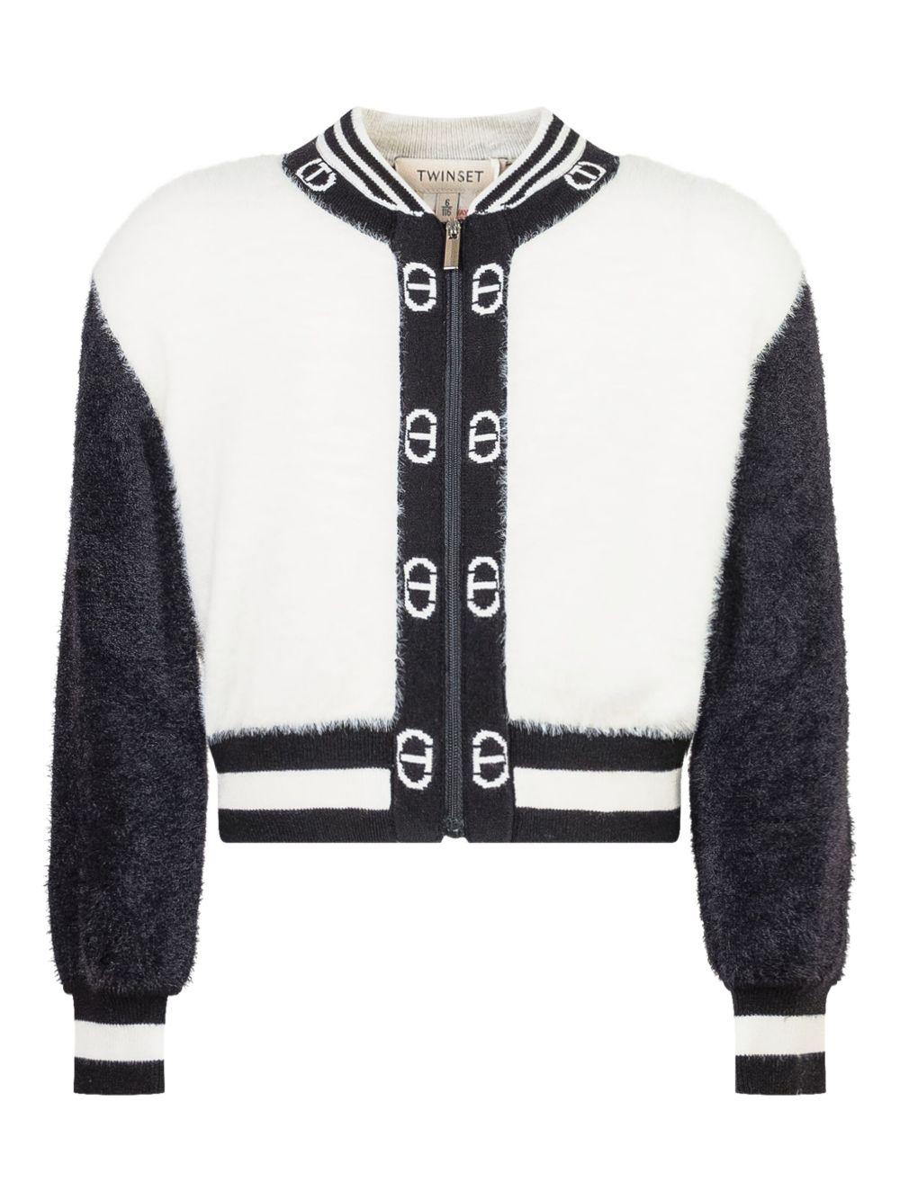 Giacca bianca/nera per bambina 252GB3020 02714 Twin Set 