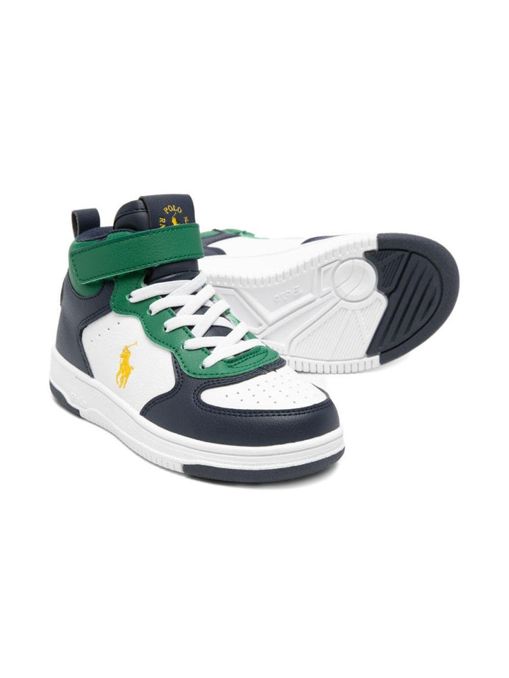 Sneakers blu/verde/bianco per bambino RL03550410 MAS Ralph Lauren Kids 