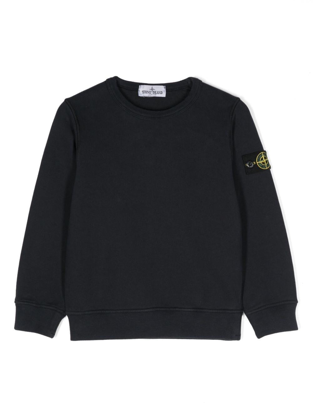 Felpa per bambino in cotone blu navy