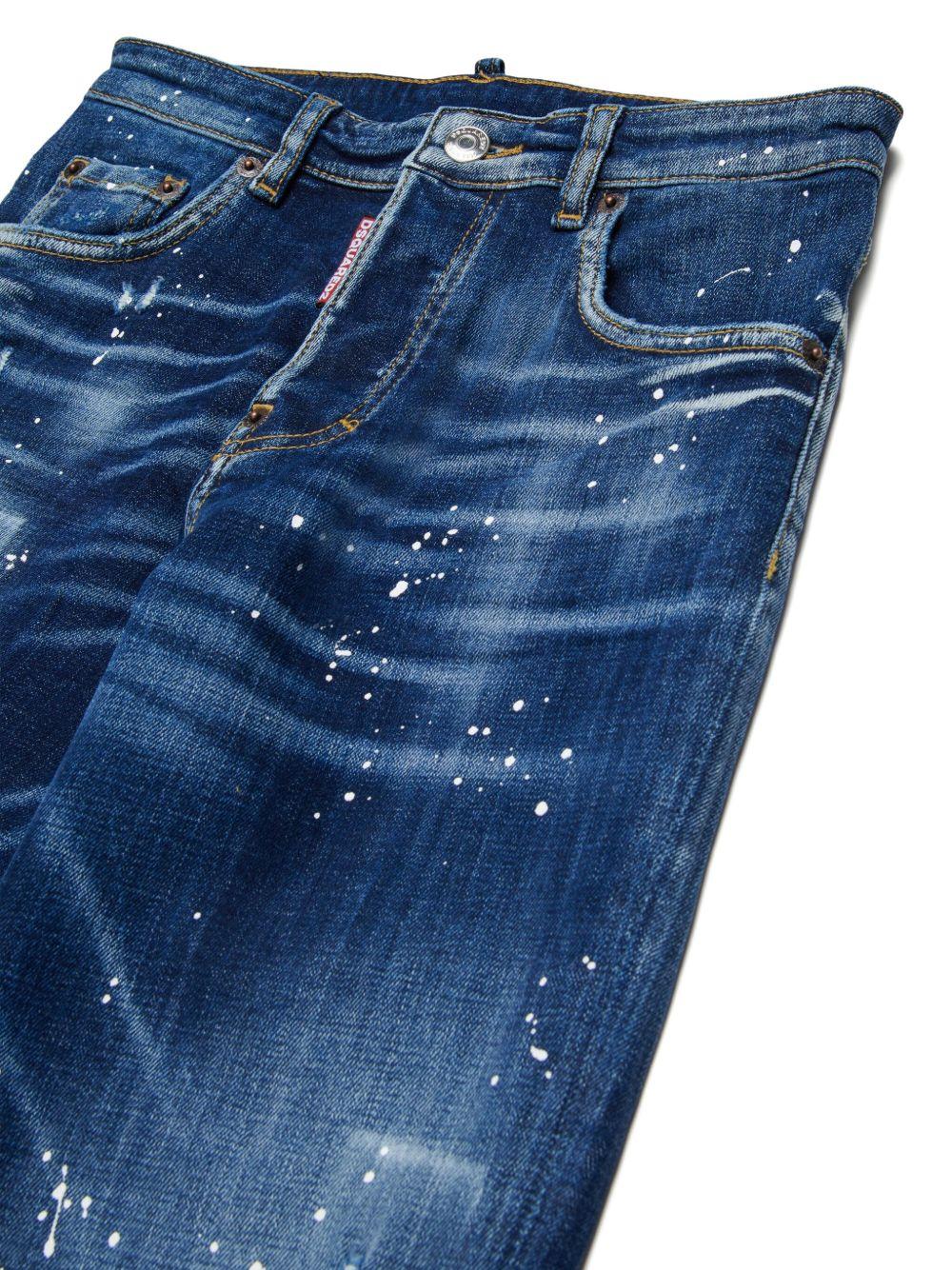Jeans blu indaco per bambino DQ3082D0AEJ DQ01 Dsquared2 Kids 