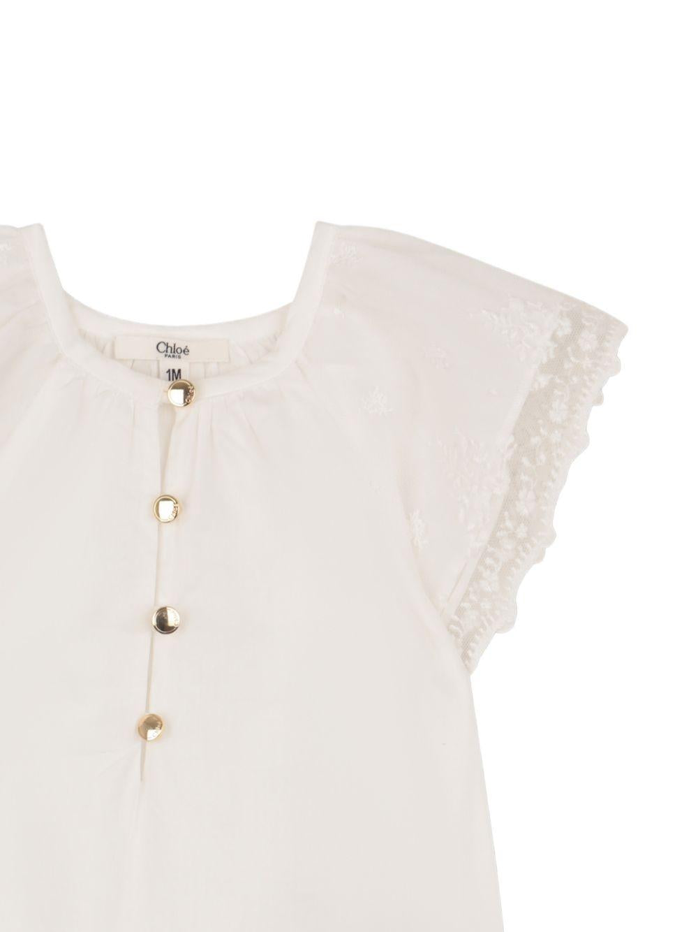 Tutina bianca per neonata C20928 117 Chloe 