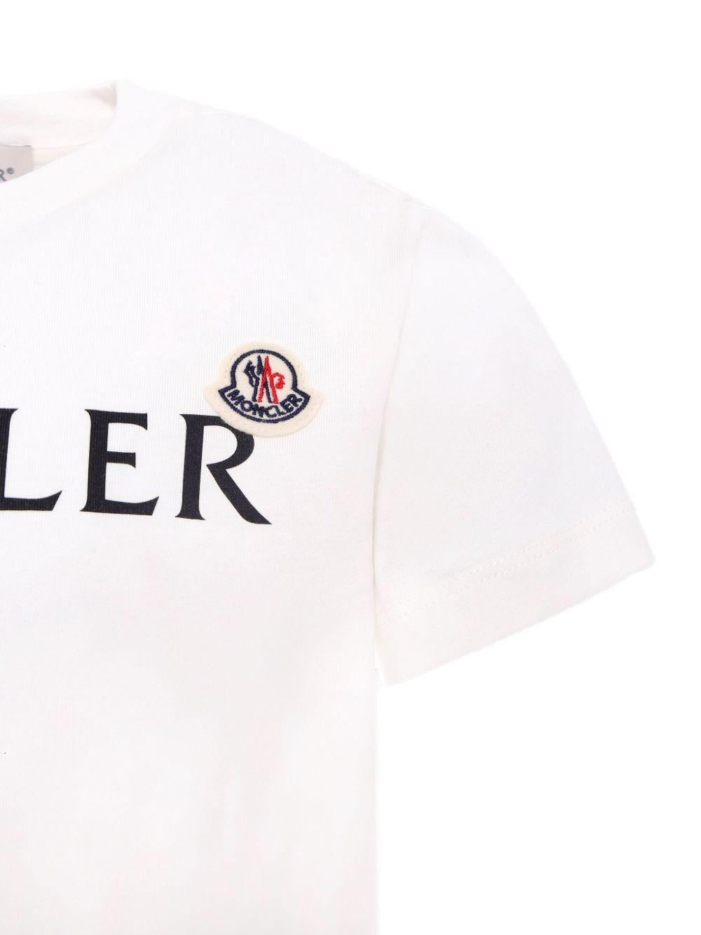T-shirt bianco per bambino 9548C0001889AFV 034 Moncler Kids 