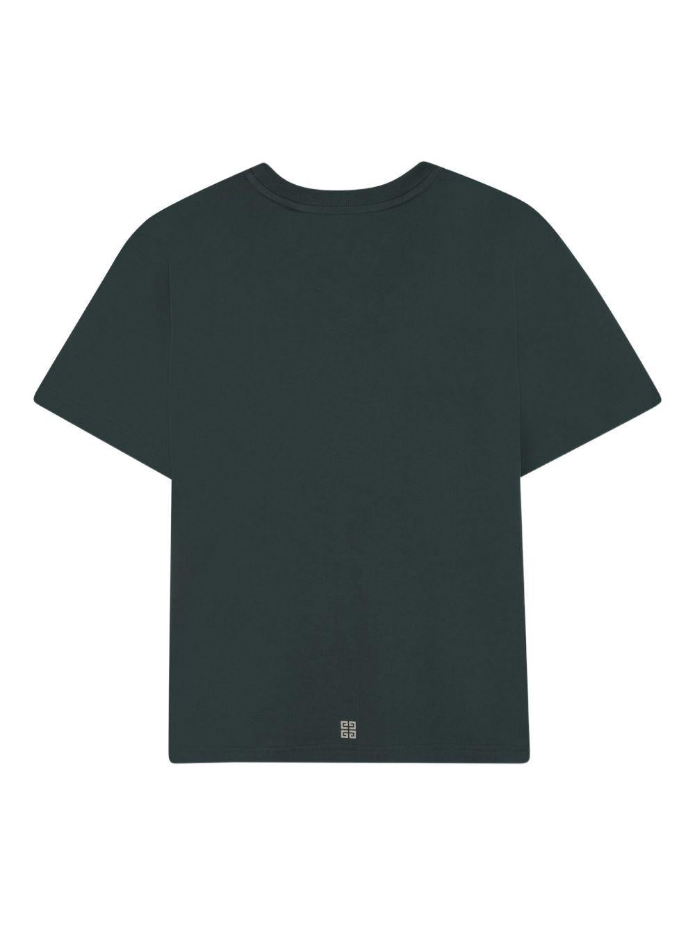 T-shirt verde scuro per bambino H30952 672 Givenchy Kids 