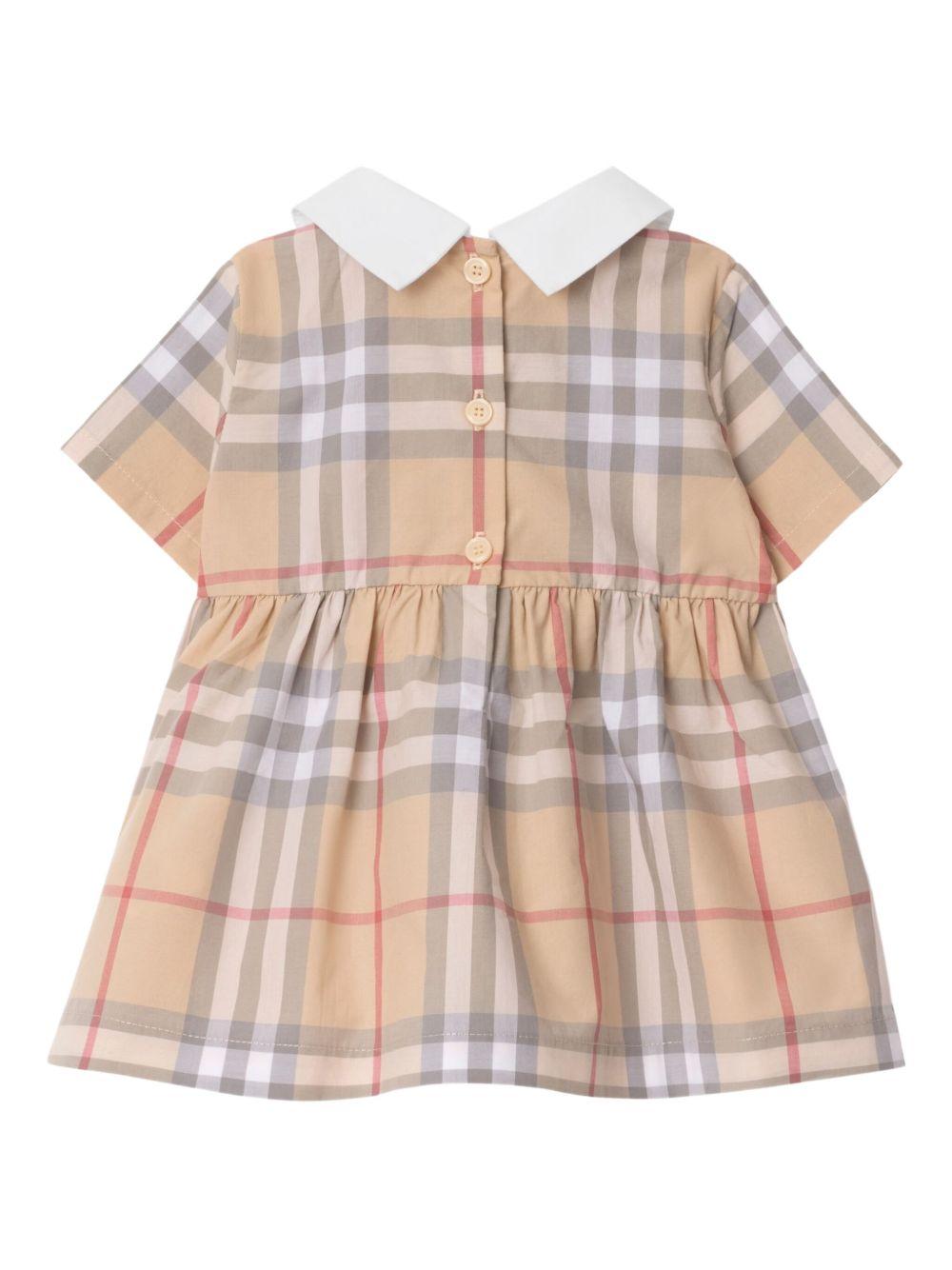 Abito beige chiaro per neonata 8109083 A2205 Burberry Kids 