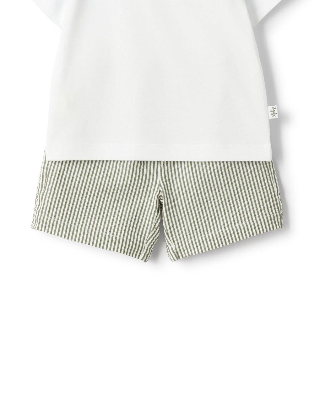 Completo sportivo bianco/verde