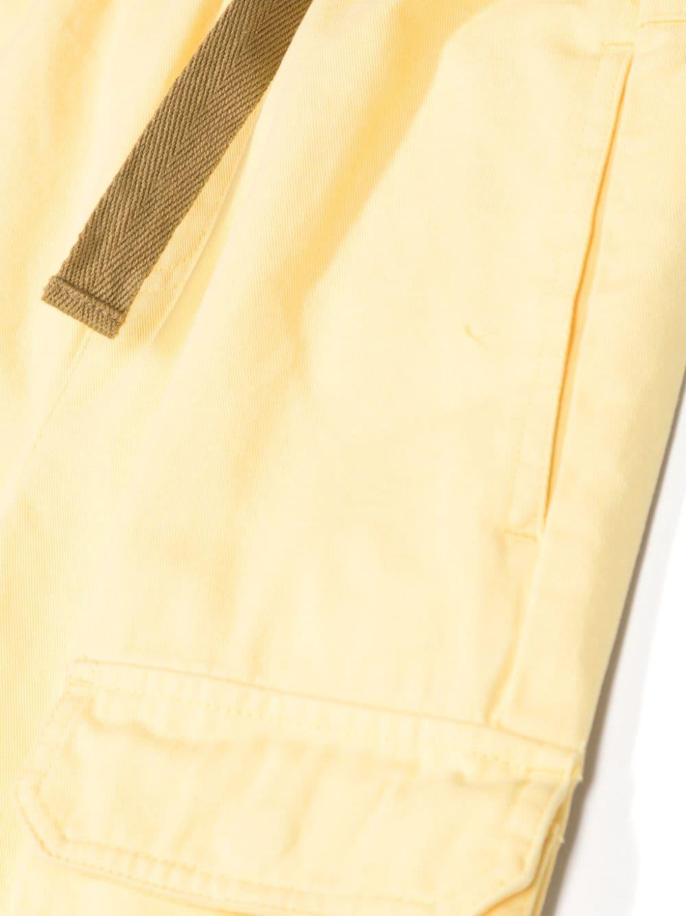 Yellow Bermuda shorts for children