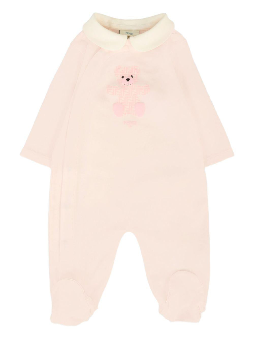 Tutina rosa per neonata BUK141ST8 F0C11 Fendi Kids 