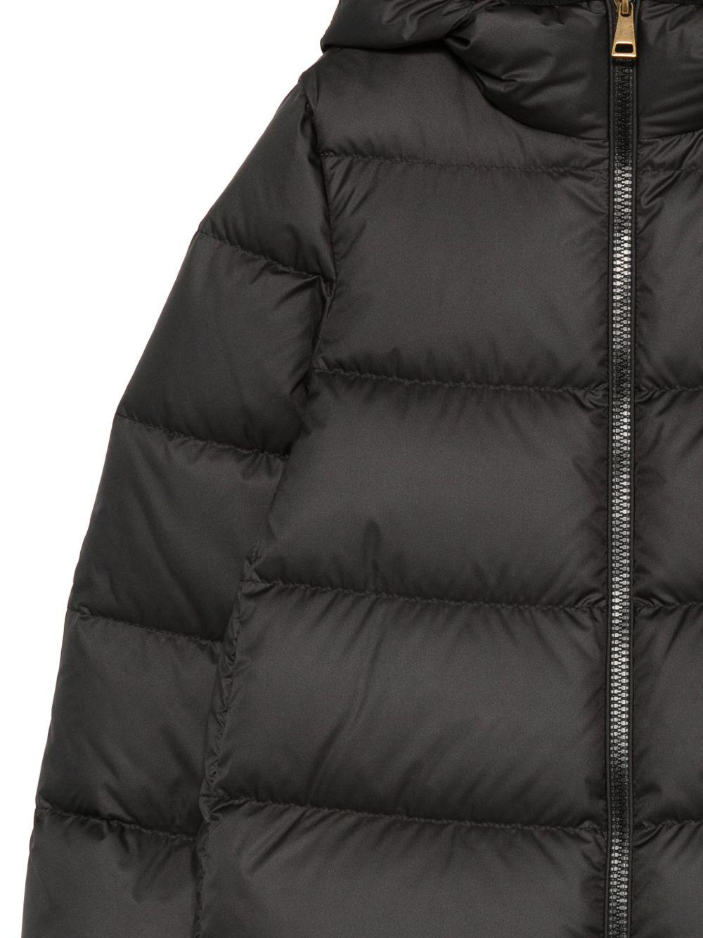 Giubbotto nero per bambina 9541A0004054AQE 999 Moncler Kids 