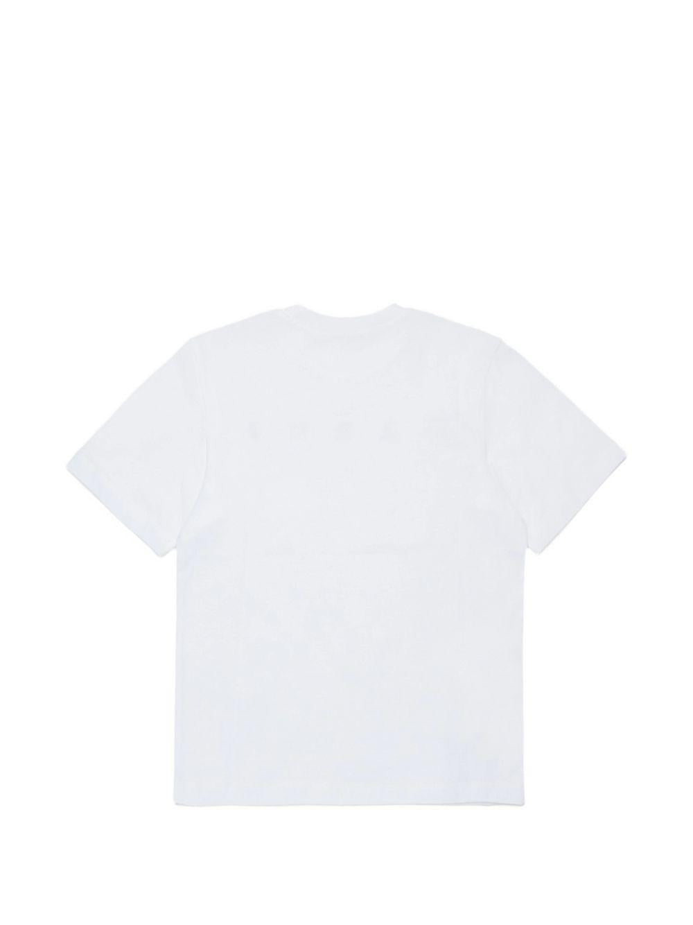 T-shirt bianca per bambino M01601M00RF 0M100 Marni Kids 