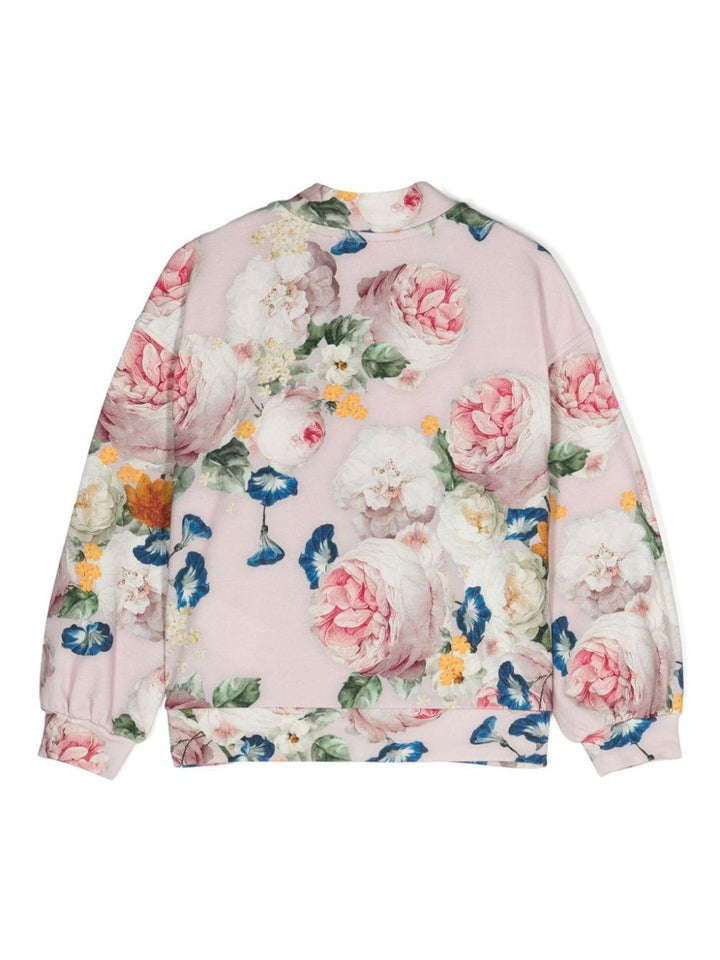 Giacca rosa/multicolore per bambina 19D8004002 6684 Monnalisa Kids 