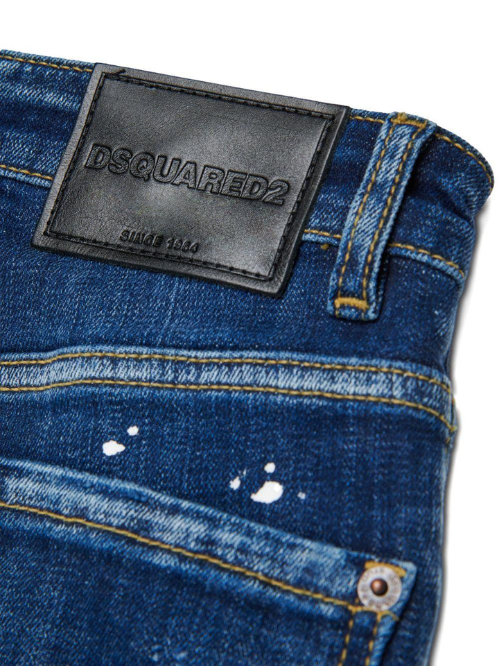 Jeans blu indaco per bambino DQ3082D0AEJ DQ01 Dsquared2 Kids 