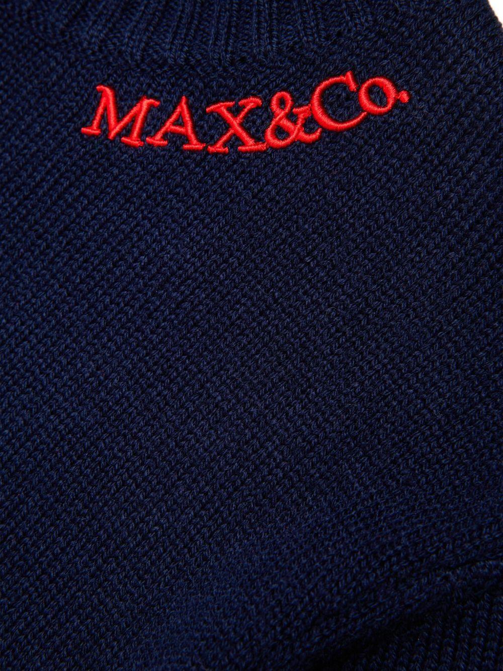 Maglione blu notte per bambina MX0251MX043 MX853 Max&co Kids 