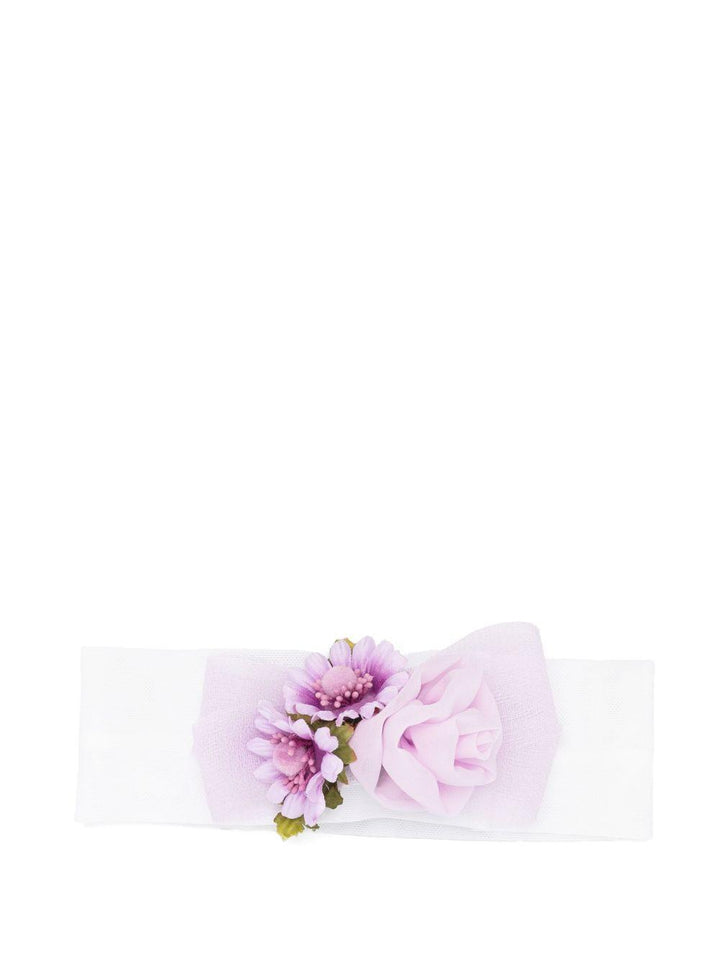 Purple lilac headband for baby girl