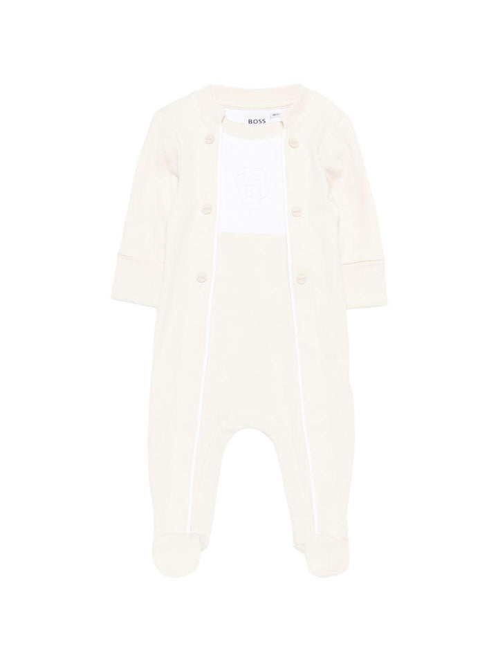 Tutina beige per neonato J53046 21K Boss Kids 