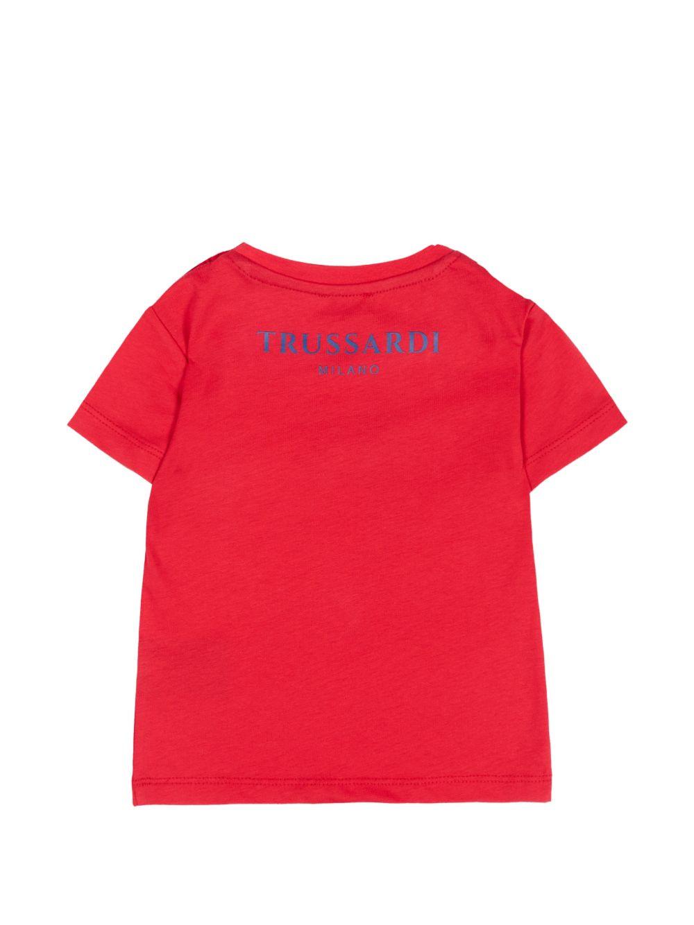 T-shirt rosso per neonato TIP26093TS RED Trussardi Kids 