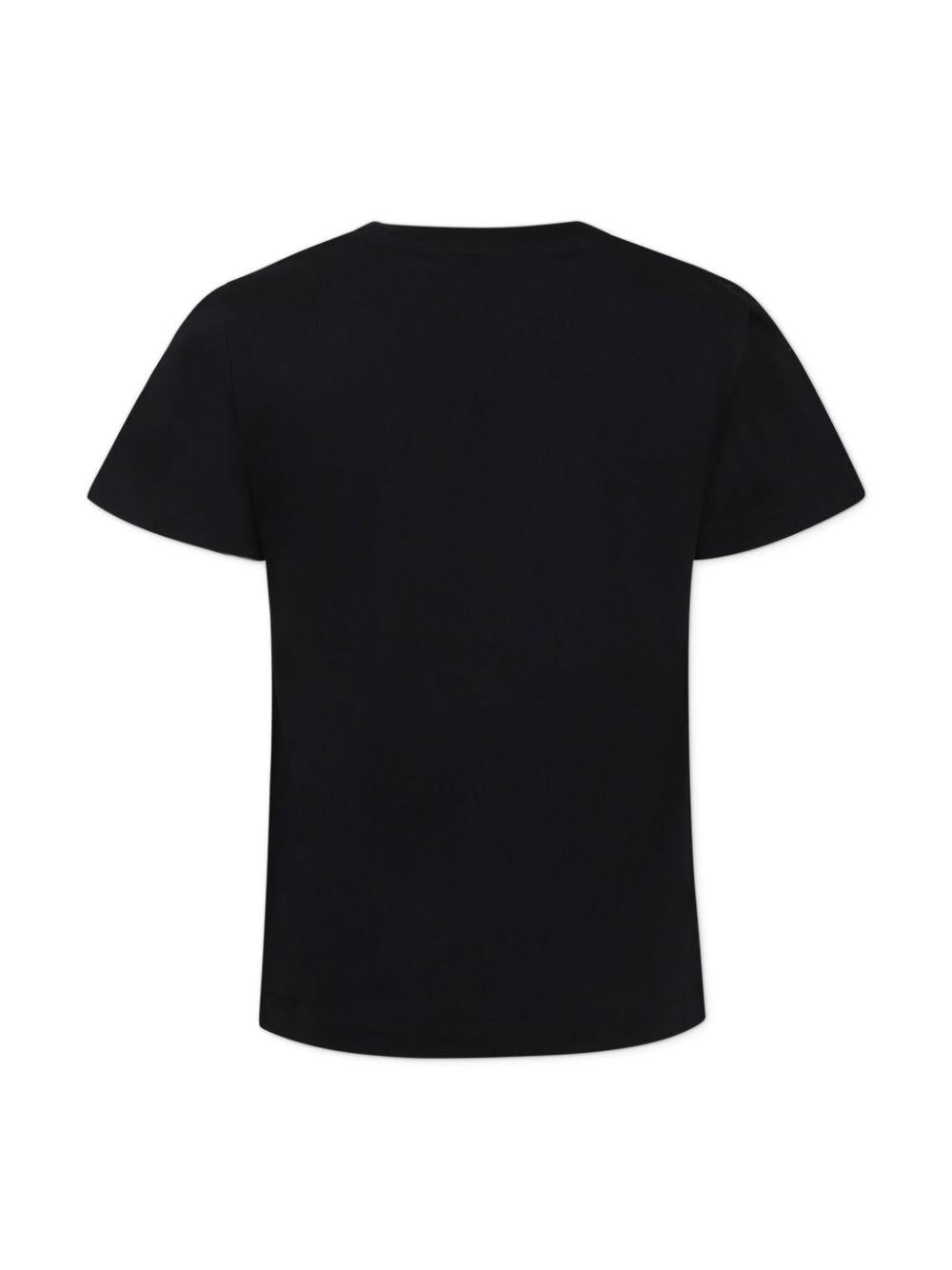 Black t-shirt for boys with logo