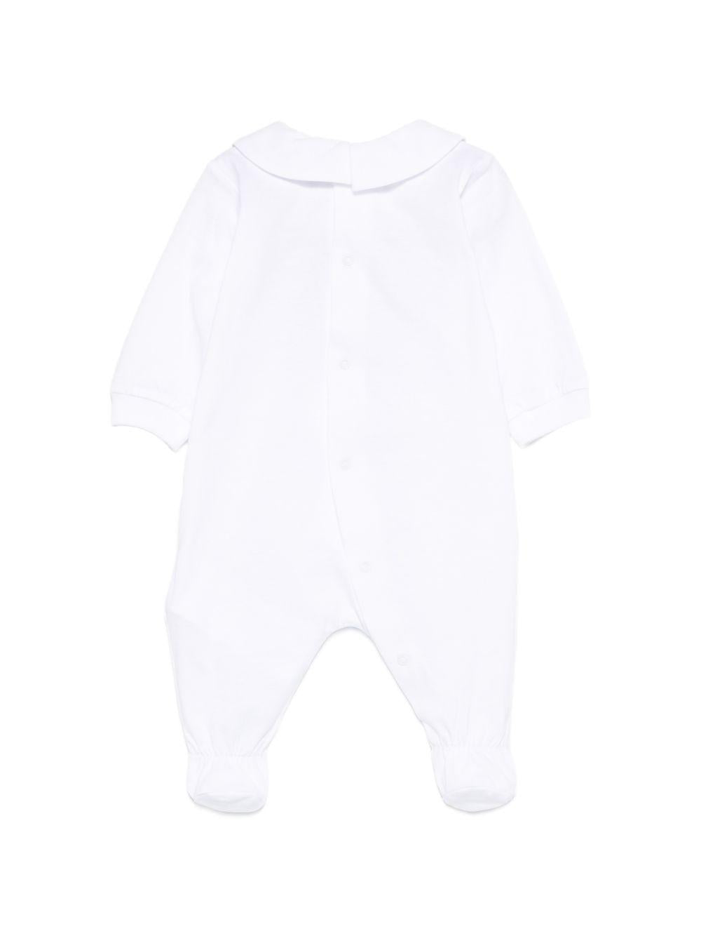 Tutina bianca per neonato MUT04QLAA02 10101 Moschino Kids 