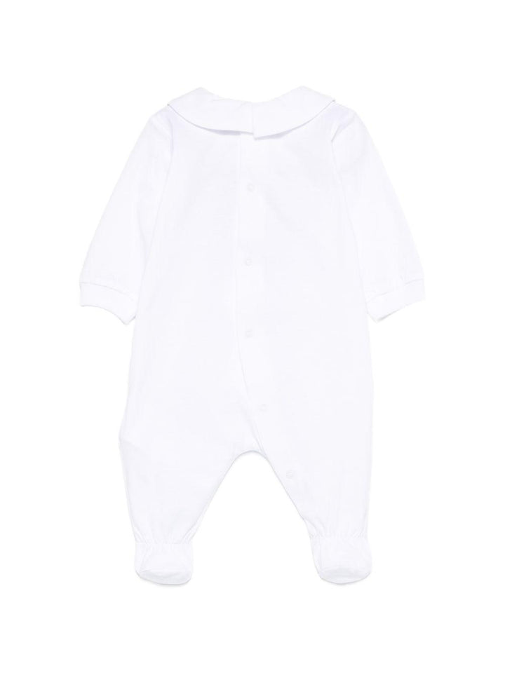 Tutina bianca per neonato MUT04QLAA02 10101 Moschino Kids 