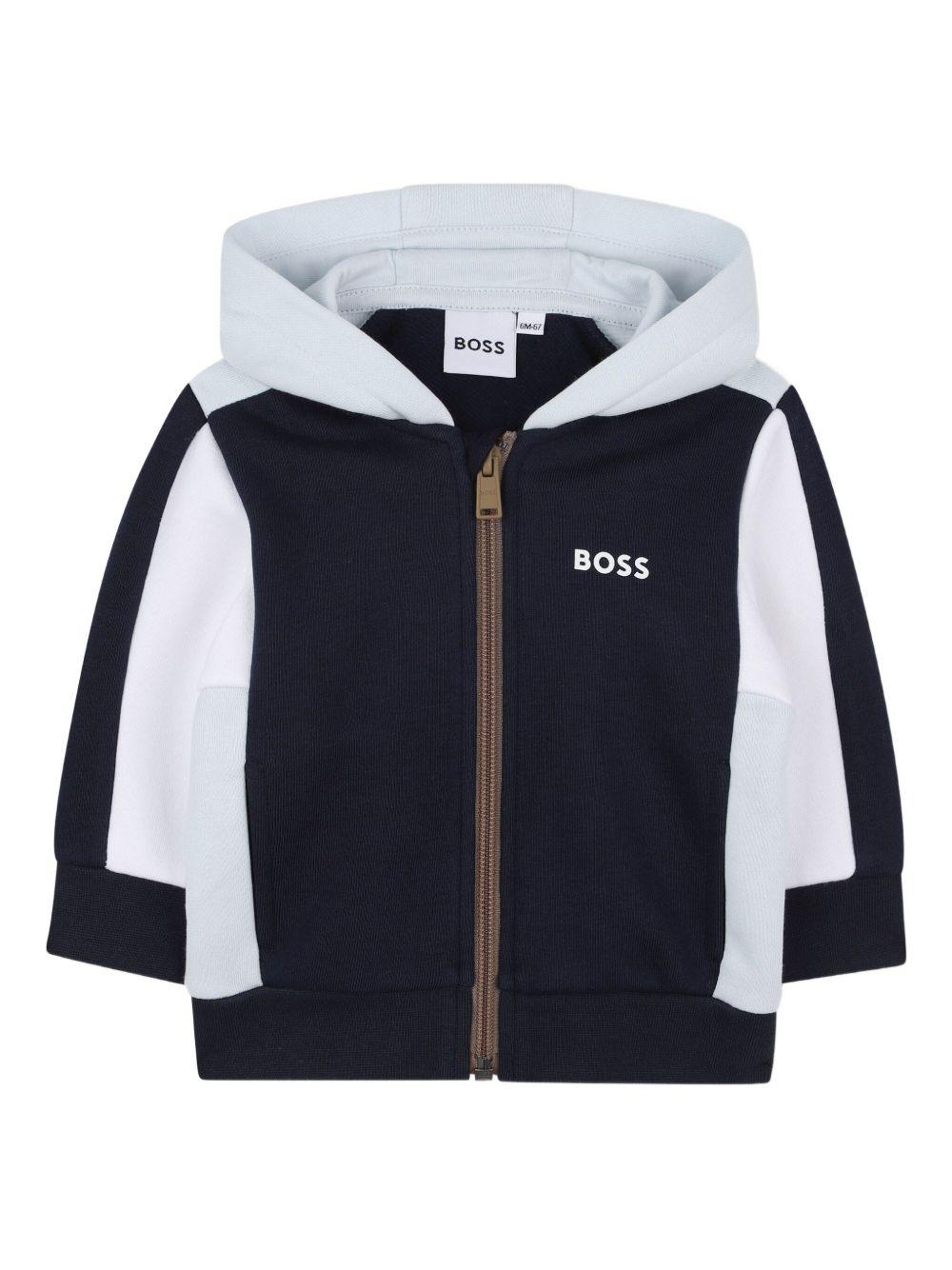 Felpa blu/azzurro per neonato J52447 849 Boss Kids 
