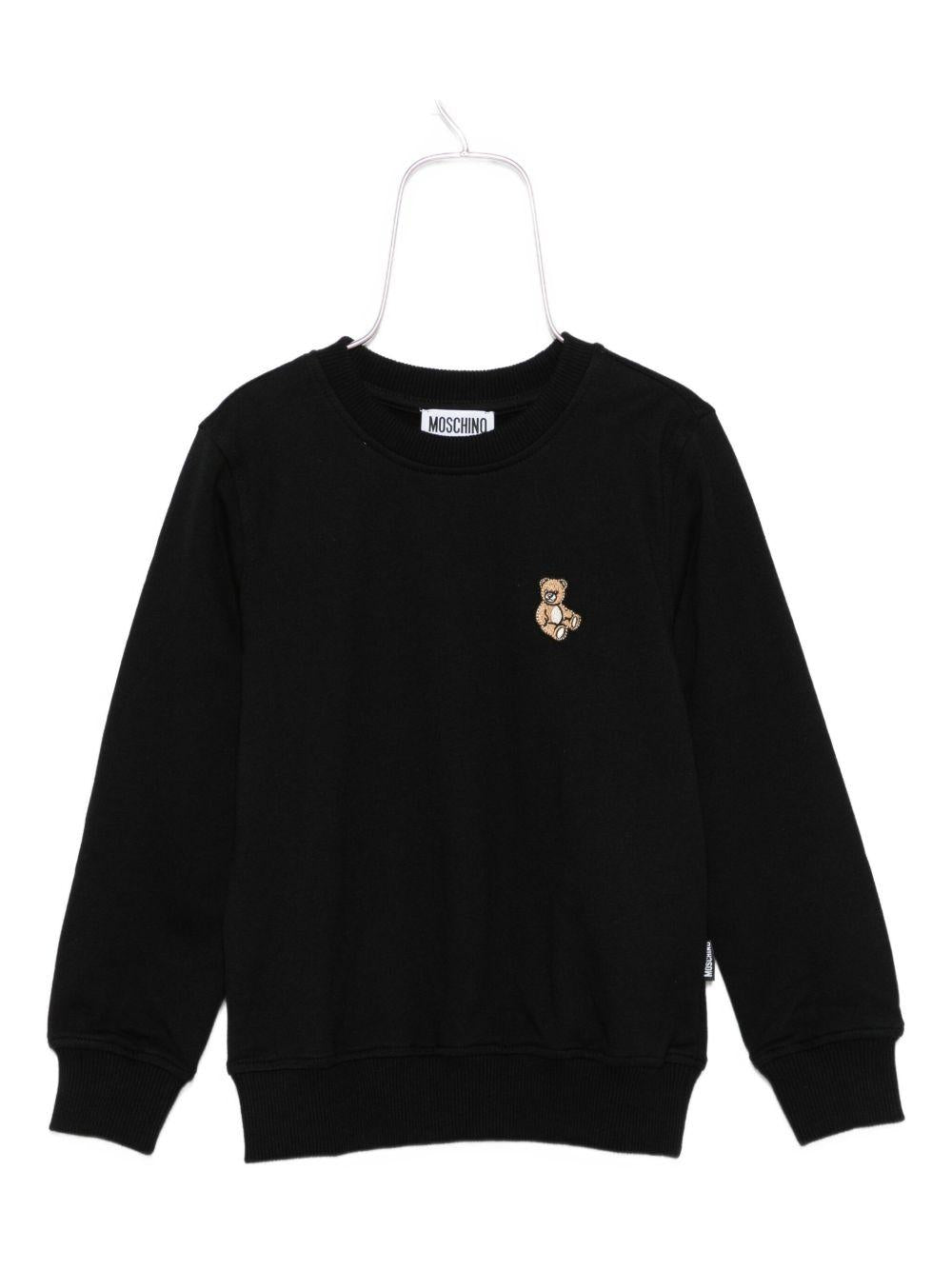 Maglione nero per bambino HRF08VLCA40 60100 Moschino Kids 