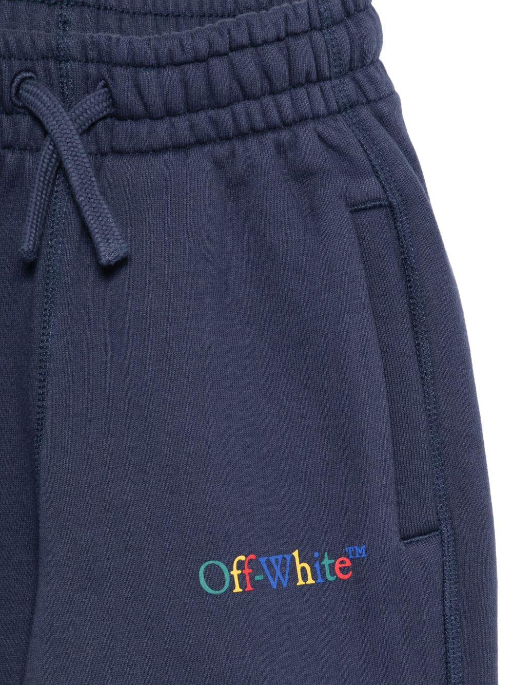 Pantalone blu navy per bambino OBCH001F25FLE005 4684 Off White Kids 